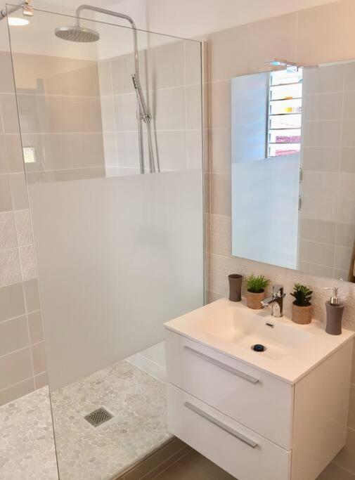 Hamo Tropical Piscine Proche Plage Appartement Sainte-Anne Buitenkant foto